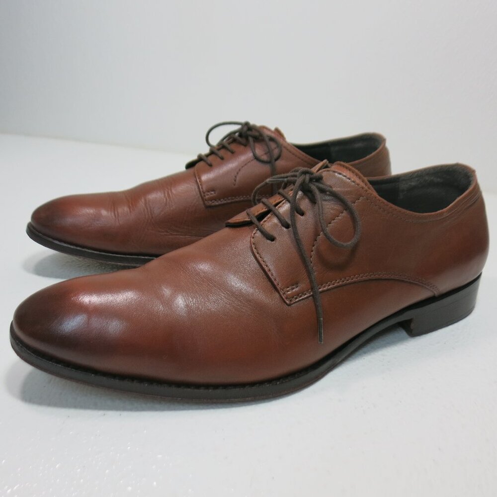 JWN Oil Tanned Leather Cap Toe Oxfords Dress Shoes Mens Formal Footwear Sz 10.5